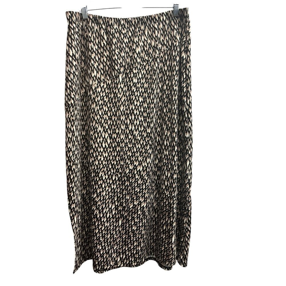 Kim Rogers Women White, Tan & Black Long Skirt - Picture 3 of 6